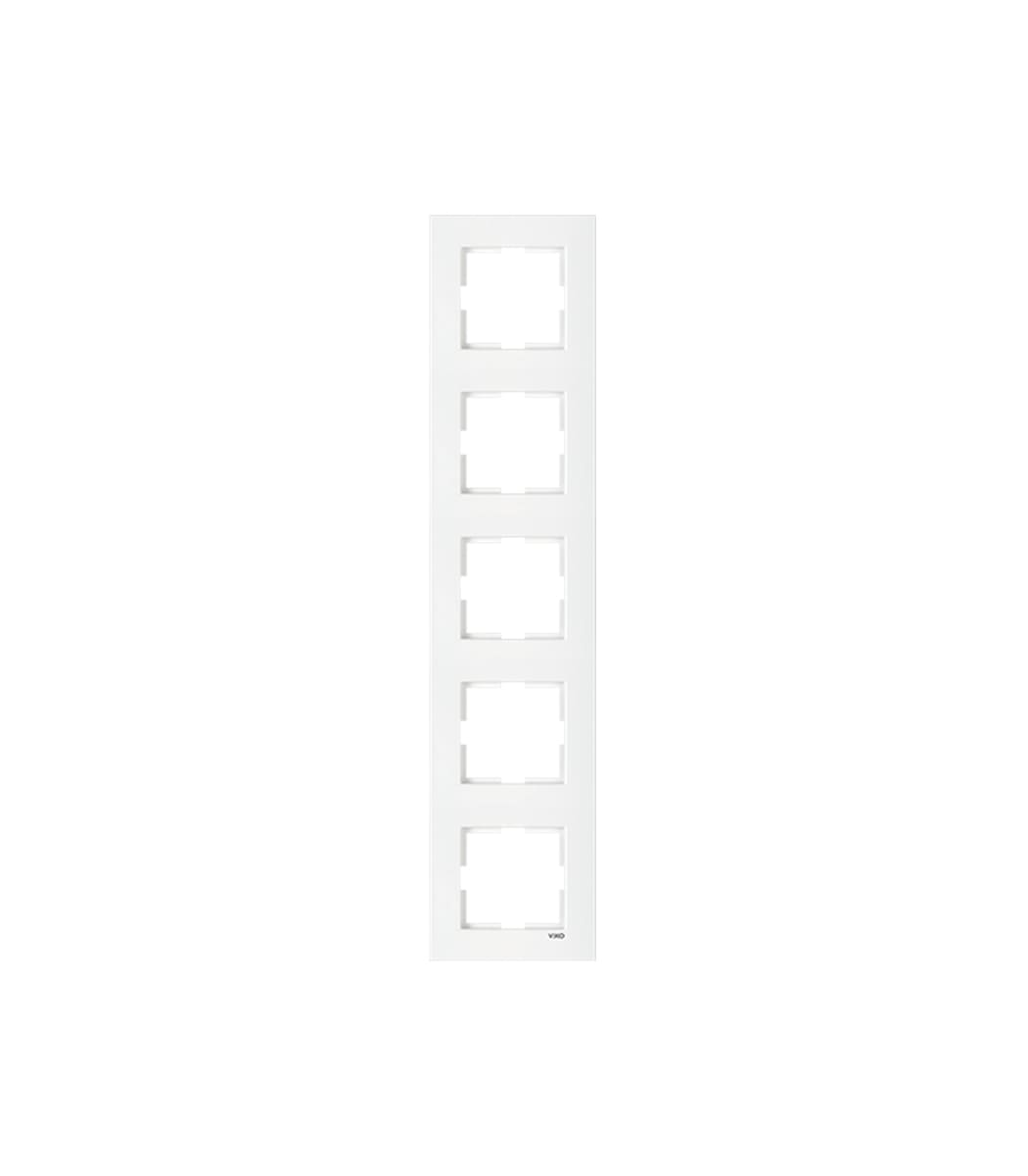 ramka-5-ya-vertikalnaya-viko-karre-belyy-90960224-1 Рамка 5-я вертикальная Viko Karre Белый 90960224 — изображение 1
