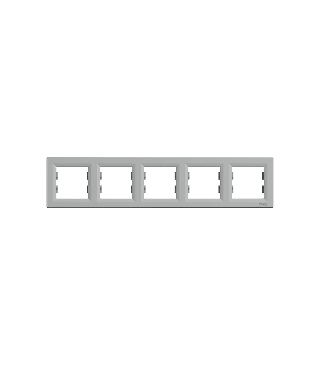 ramka-5ya-schneider-electric-asfora-gorizontalnaya-alyuminiy-eph5800561-1 Рамка 5я Schneider Electric Asfora горизонтальная Алюминий EPH5800561 — изображение 1