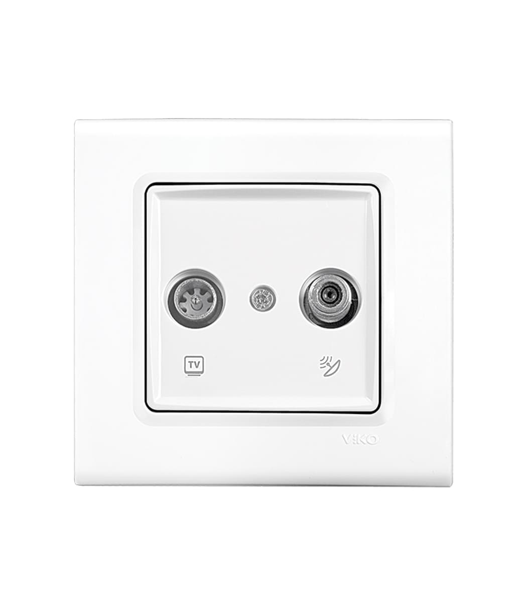 rozetka-2-tv-televiz-tvsat-viko-linnera-belyy-90400085-1 Розетка 2 tv (телевиз) (tv+sat Viko Linnera Белый 90400085 — изображение 1