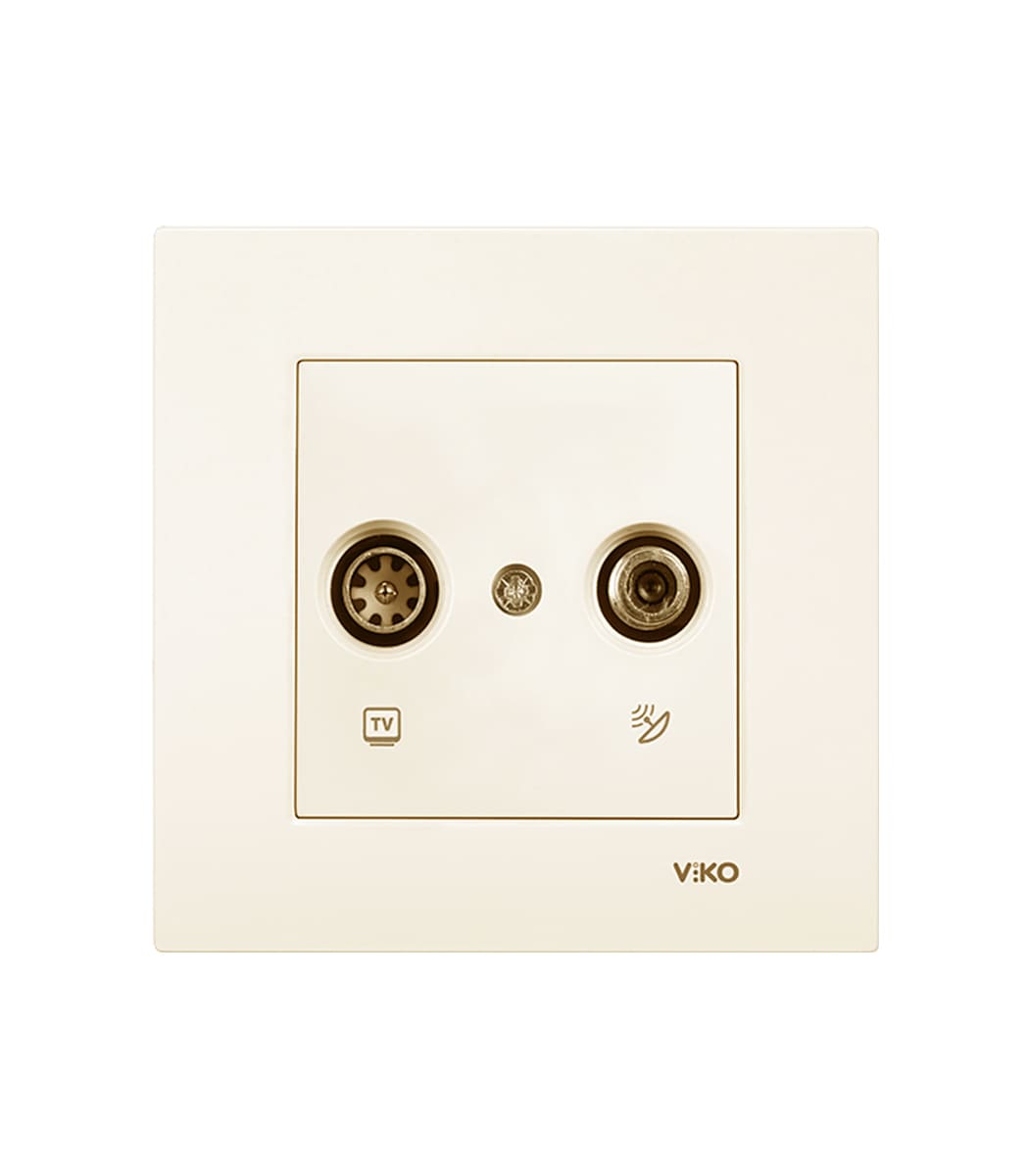 rozetka-2tv-televiz-tvsat-viko-karre-krem-90960185-1 Розетка 2TV (телевиз) (tv+sat Viko Karre Крем 90960185 — изображение 1