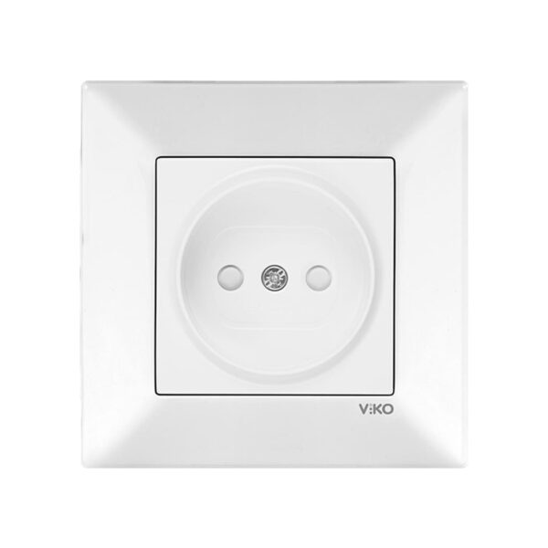 Розетка одинарная со шторками Viko Meridian Белый 90970043-WH