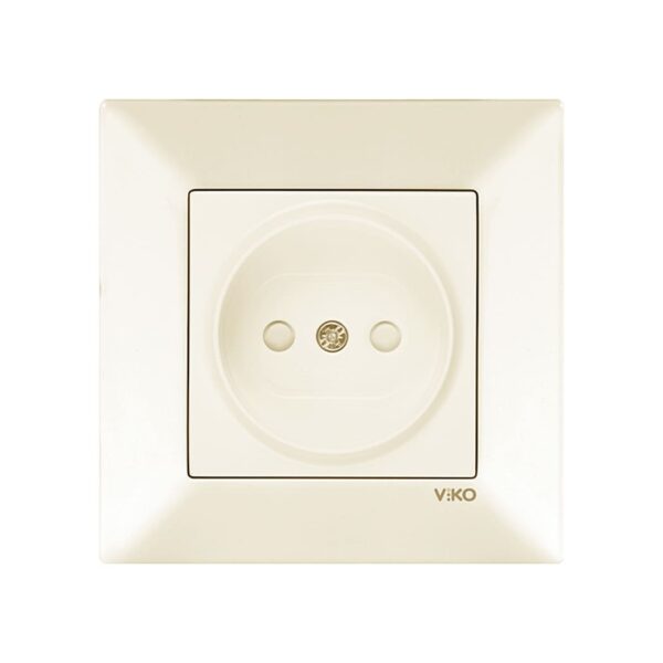 Розетка одинарная со шторками Viko Meridian Крем 90970243-WH