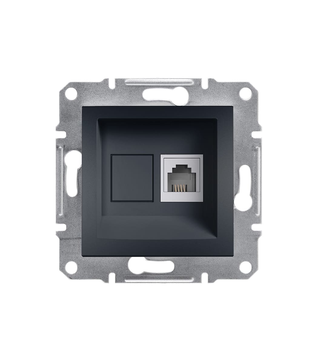 rozetka-tf-rj11-na-4-kontakta-schneider-electric-asfora-antracit-eph4100171-1 Розетка TF RJ11 на 4 контакта Schneider Electric Asfora Антрацит EPH4100171 — изображение 1