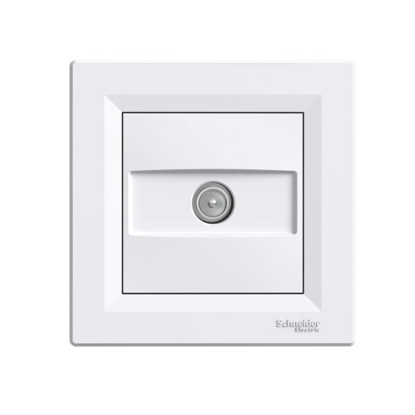 Розетка TV проходная (4 дБ) Белая, Asfora EPH3200221