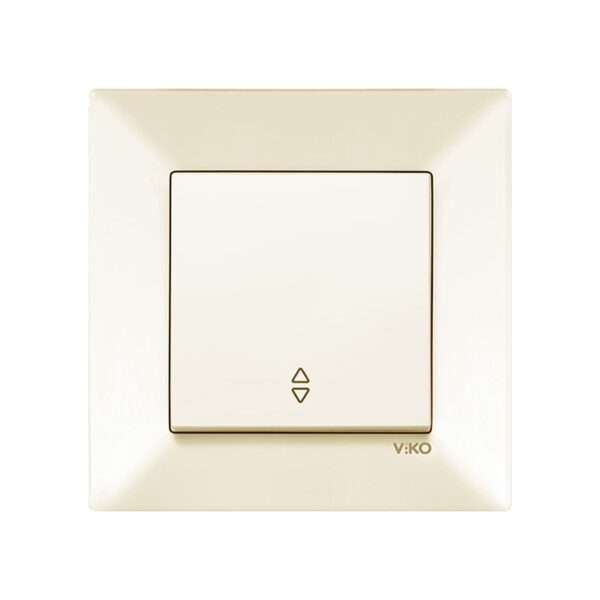 Выключатель одинарный проходной Viko Meridian Крем 90970204-WH