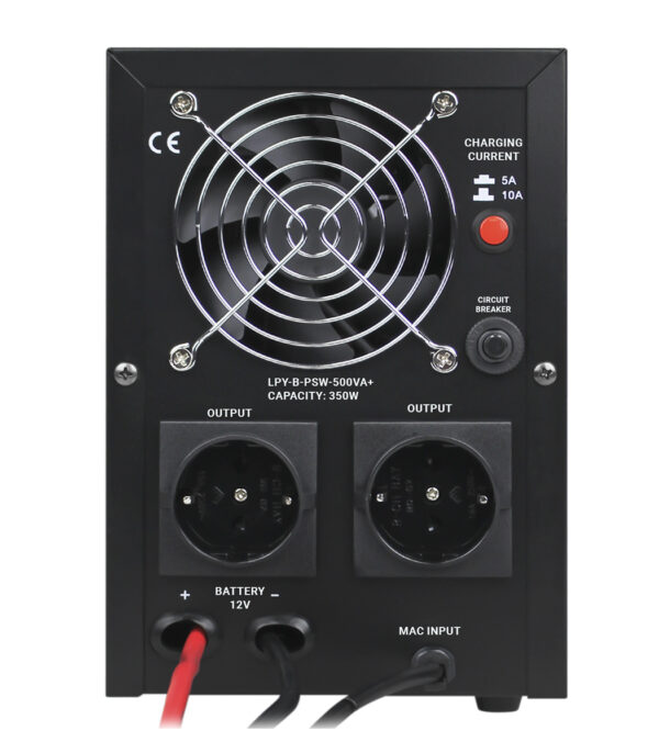 ИБП LogicPower с правильной синусоидой 12V LPY-B-PSW-500VA+ 350Вт 5A/10A (4149) - Зображення 2