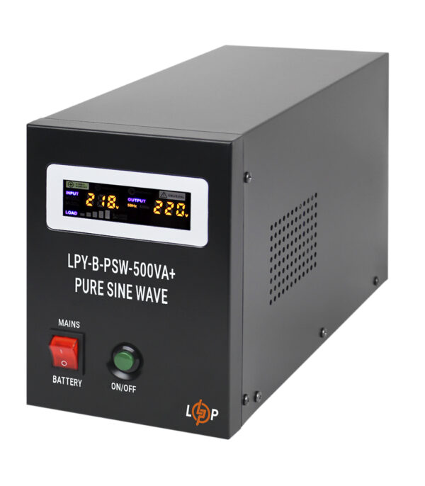 ИБП LogicPower с правильной синусоидой 12V LPY-B-PSW-500VA+ 350Вт 5A/10A (4149) - Зображення 3