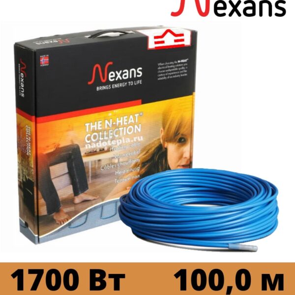 Кабель нагревательный двух жильный Nexans TXLP/2R 1700/17 1700Вт, 100 м