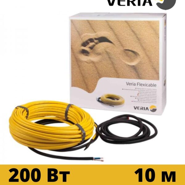 Кабель нагрівальний двох жильний VERIA Flexicable 20 10м