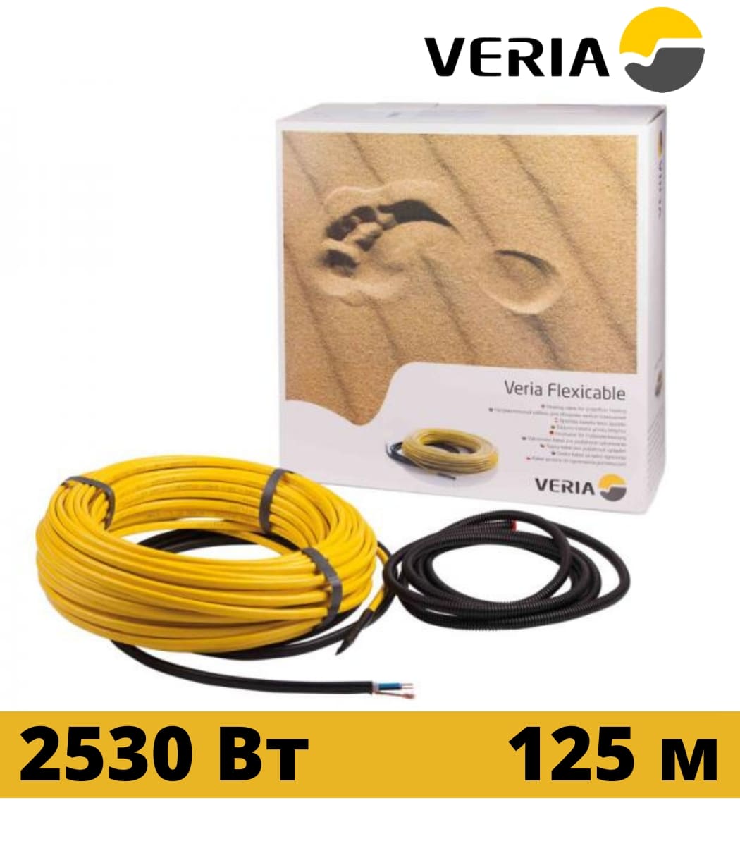 kabel-nagrevatelnyy-dvuh-jilnyy-veria-flexicable-20-125m Кабель нагревательный двух жильный VERIA Flexicable 20 125м — изображение 1