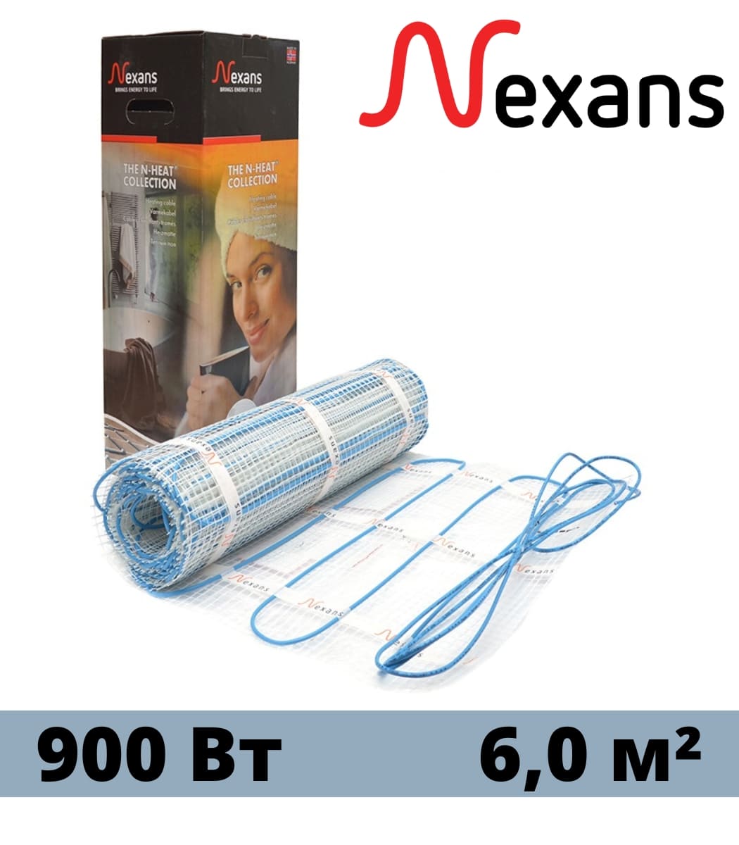 nagrevatelnyy-mat-nexans-millimat-900-w-6-m² Нагревательный мат Nexans MilliMat 900 W 6 м² — изображение 1
