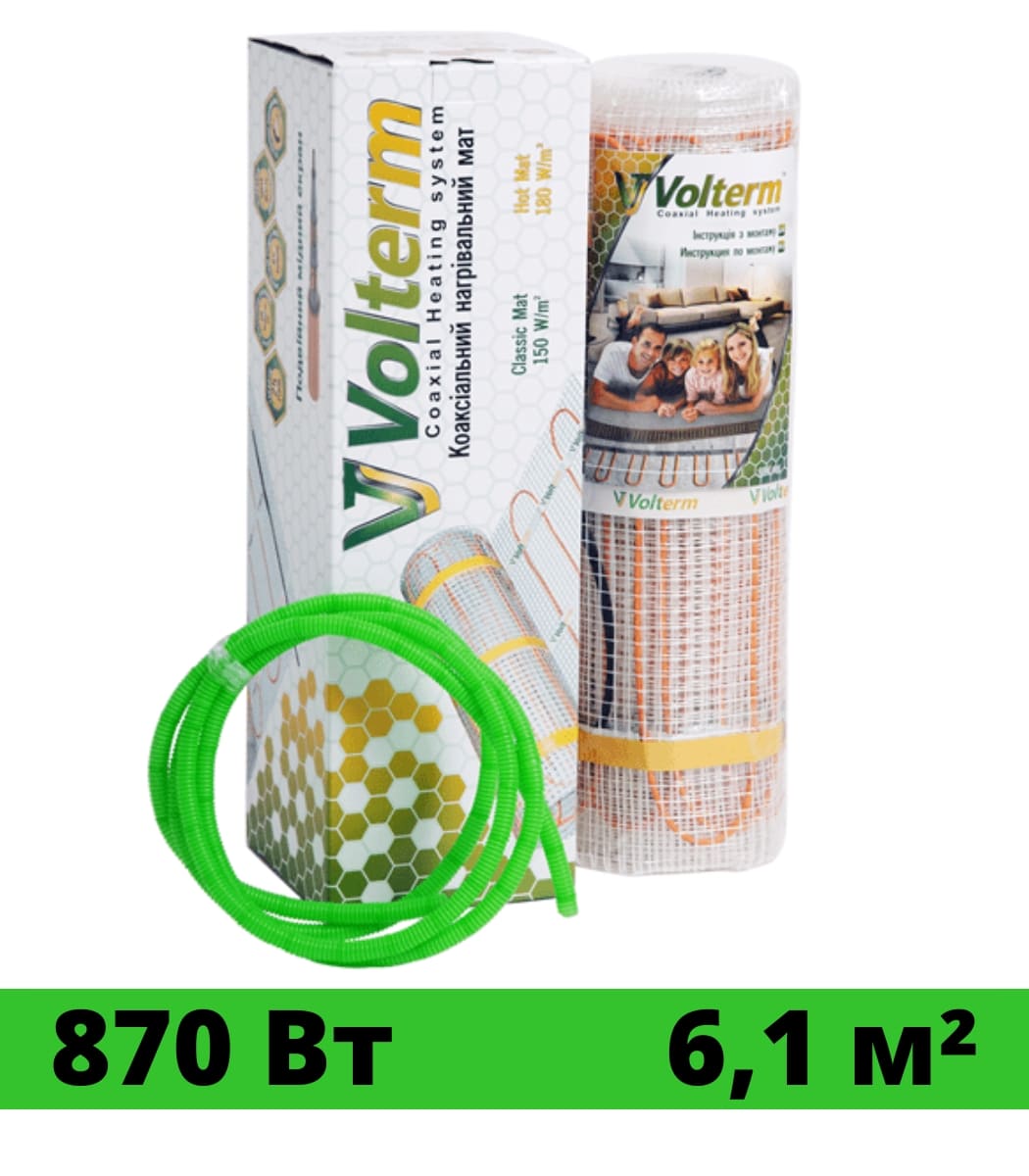nagrevatelnyy-mat-veria-quickmat-150-35m²-11 Нагревательный мат Volterm Classic Mat 870Вт 6,1 м² — изображение 1
