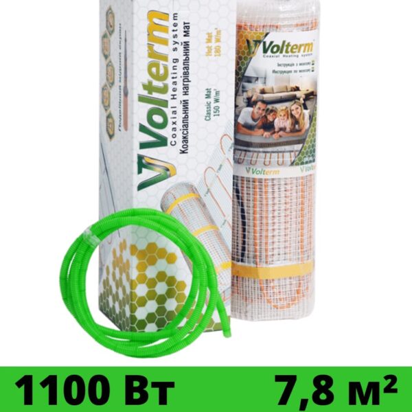 Нагревательный мат Volterm Classic Mat 1100Вт 7,8 м²