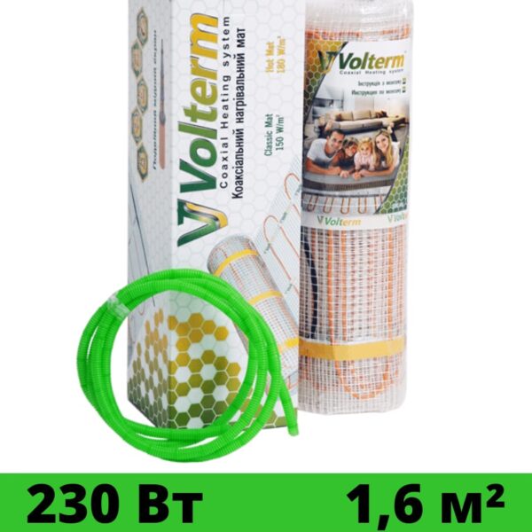 Нагревательный мат Volterm Classic Mat 230Вт 1,6 м²