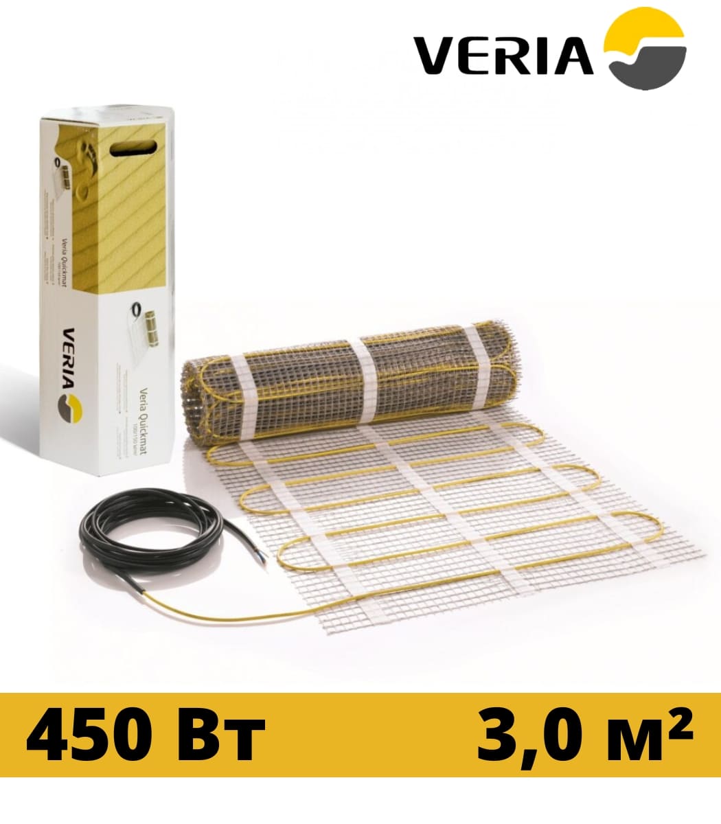 nagrevatelnyy-mat-veria-quickmat-150-3m² Нагревательный мат VERIA Quickmat 150 3м² — изображение 1