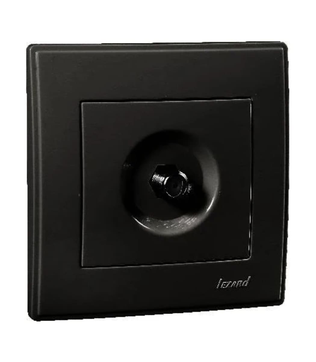 rozetka-sputnikovaya-razem-f-lezard-lesya-antracit-705-4242-164 Розетка спутниковая разъем F LEZARD LESYA Антрацит 705-4242-164 — изображение 1