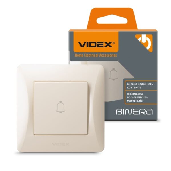 Кнопка дзвінка Крем VIDEX BINERA (VF-BNDB1-CR)