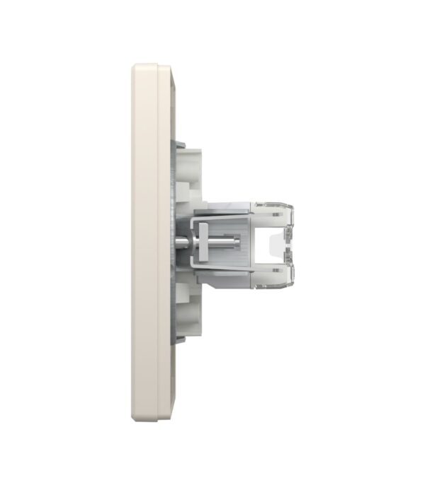 Розетка компьютерная 2-я, RJ45, кат.5е, UTP, Кремовая, Asfora EPH4400123 — изображение 7
