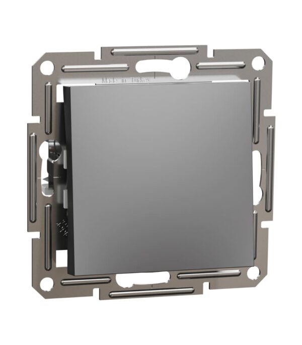 Выключатель кнопочный 1кл Schneider Electric Asfora Антрацит EPH0700171 — изображение 3