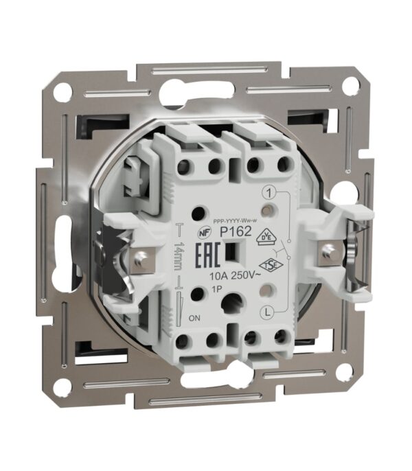 Выключатель кнопочный 1кл Schneider Electric Asfora Антрацит EPH0700171 — изображение 5